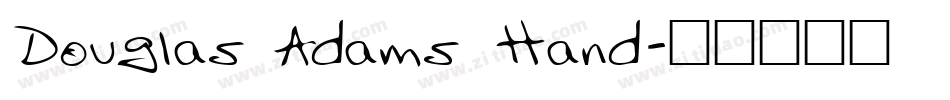 Douglas Adams Hand字体转换